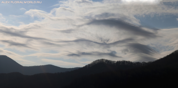 Зимняя облачность
Ключевые слова: облака зима Кавказ